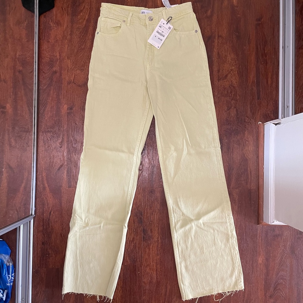 Wide leg, high rise, full length Jean